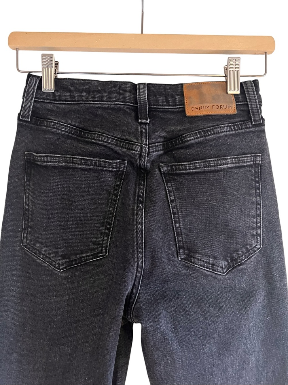 Denim Forum Twiggy High Rise Flare stretch jeans size 25 excellent condition - Picture 8 of 13